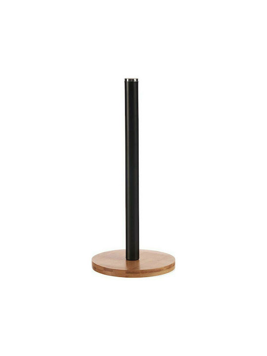 Βάση για Χαρτί Κουζίνας Μεταλλική Καφέ 15x15x34cm S3610072