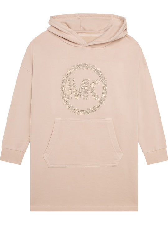 Mädchenkleid Mädchenkleider Langärmeliges Futter Set aus 2 Beigen