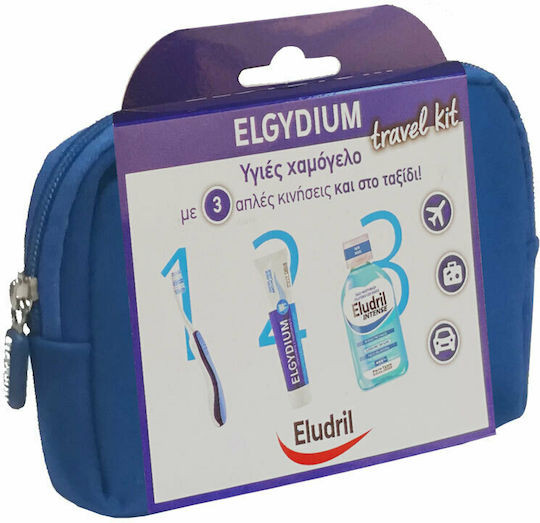 Elgydium Eludril Travel Kit Toothpaste 50ml, Toothbrush & toothpaste Mouthwash