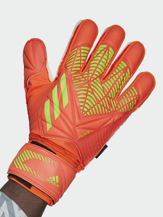 adidas Predator Edge Fingersave Γάντια Τερματοφύλακα Ενηλίκων Πορτοκαλί
