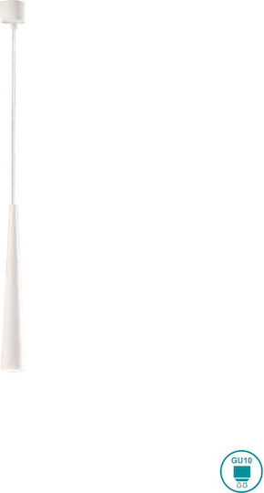 Ondaluce Noa Pendant Light White with Socket GU10 6cm