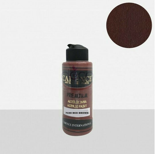 Cadence Premium Ακρυλικό Χρώμα Ζωγραφικής Red-Brown 120ml