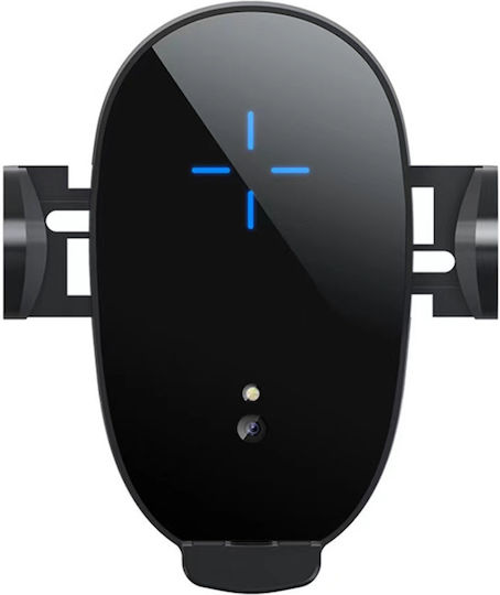 ZHSE Car Mobile Mount with Clip-Peg and Wireless Charging Black