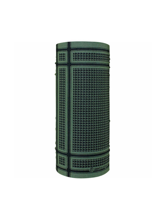 Zan Headgear Motley Tube Houndstooth Guler pentru motociclist din poliester Verde Culoare