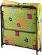 Klappbett mit Matratze 6cm Einzel Schwarz 180x80cm
