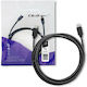 Qoltec USB 3.1 Cable USB-C male - USB-C Μαύρο 1.4m 52350