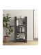 Grey Bookcase 60x35x125cm