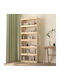 Beige Bookcase 80x30x199.5cm