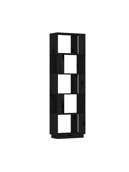 Bookcase Black 51x25x163.5cm