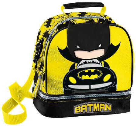 Graffiti Batman 2022 Kinder Lunchtasche Umhängetasche 4.5 Liter Gelbe Batman 20x16x22cm