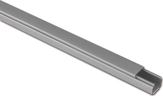 Viokar Kabelkanal mit Aufkleber aus Kunststoff 25x25mm Silber Set 2Stück 2m