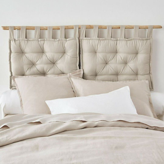 La Redoute Interieurs Scenario Fabric Headboard Cushion Beige 50x70cm