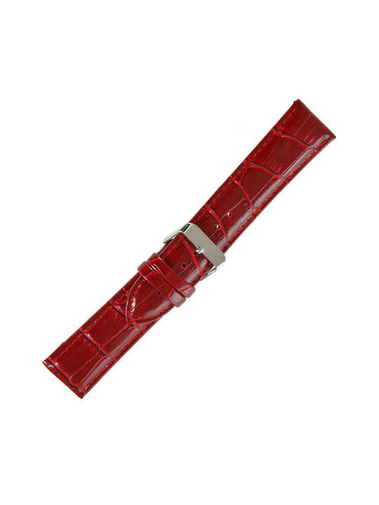 Leather Strap Red 26mm