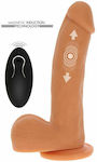 ToyJoy Get Real Naked Magnetic Pulse Thrusting Dildo Realistic Vibrator with Remote Control 19.5cm Flesh