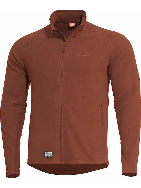 Pentagon Arkos Hunting Cardigan Fleece Maroon Red