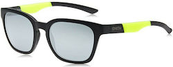 Smith Founder Slim Sunglasses Gray with Acetate Frame & Silver Lens