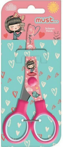 Must Team My Cute Girl Детски Ножица Crafts 13.5бр с Метал Острие Розов 1бр