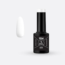 Drop Cosmetics Ημιμόνιμο Βερνίκι 104 White 5ml