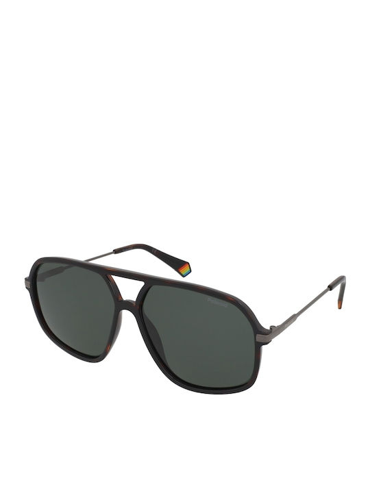 Polaroid Men's Sunglasses with Brown Tartaruga ...
