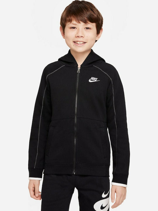Nike Athletic Kids Sweatshirt Cardigan Cotton w...
