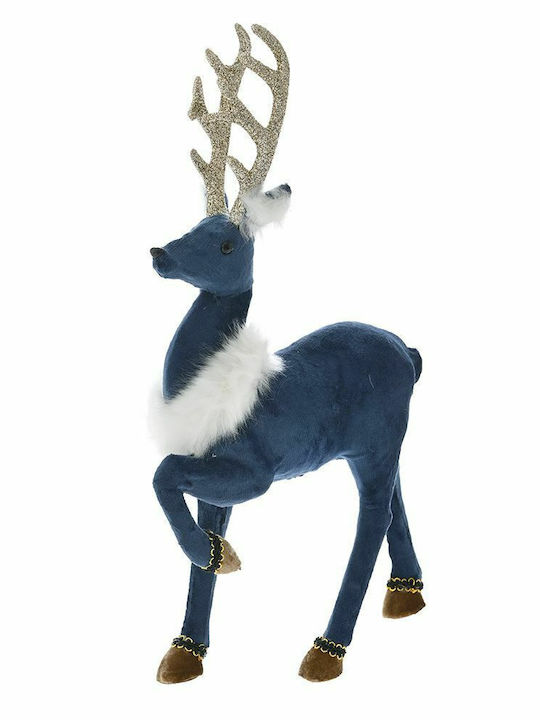 Iliadis Weihnachtliche Figur Hirsche Blau Höhe 34cm mit goldenen Hörnern