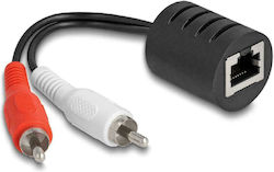 DeLock 87857 RCA 2x Male to RJ-45 Female 2 Pieces
