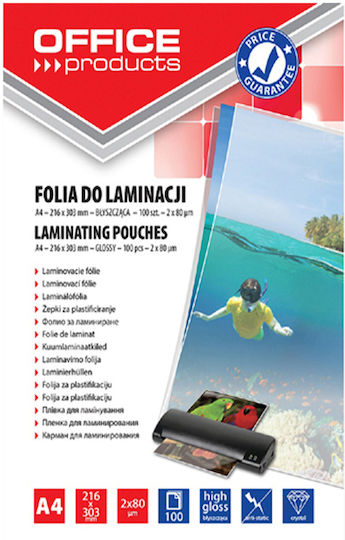 Won Lami Glossy Laminating Sheets A4 80 Microns 100 Pieces