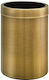 Sanco Μεταλλικό Καλάθι Αχρήστων 12lt Brass Bronze Mat