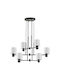 Home Lighting Πολυέλαιος 6xE27 με Καπέλα Λευκός 77-8295