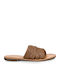 Sagiakos Women's Flat Sandals in Tabac Brown Color