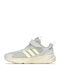 Ozelle EL K Kids Sports Shoes Running with Hoop & Loop Closure Aluminium / Wonder White / Grey One