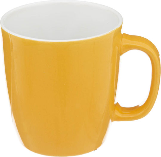 Colorama Φλιτζάνι Καφέ Κεραμικό Κίτρινο 180ml