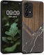 KWmobile Wood and Marble Back Cover Lemn Black ...