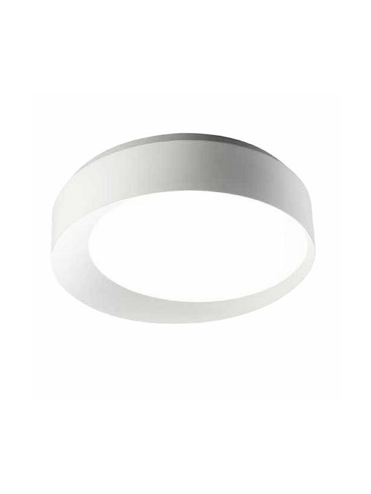 Ondaluce Lira Ceiling Mount Light 80cm White with Integrated LED
