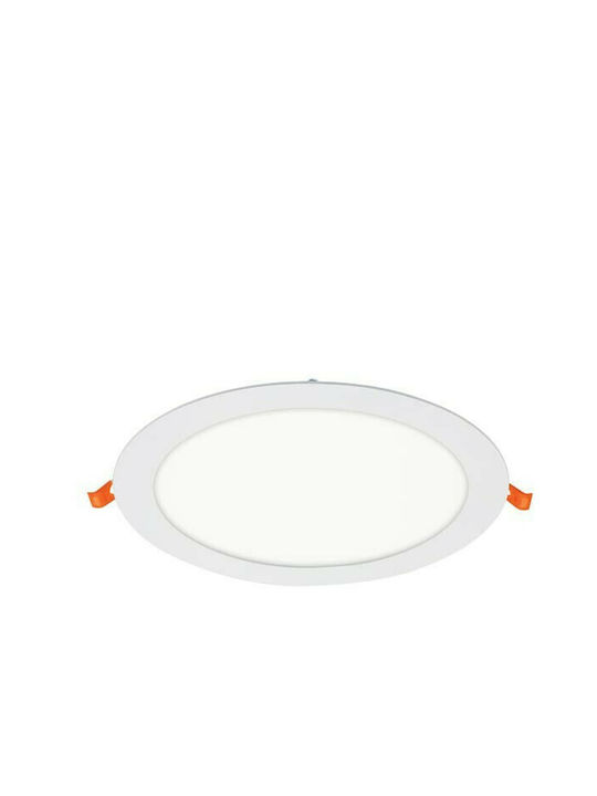 Vito Lena-RX Στρογγυλό Χωνευτό LED Panel 12W με Ψυχρό Λευκό Φως 6400K 15.5εκ.