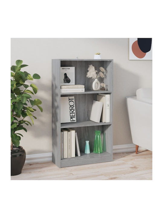 Bookcase Gray 60x24x109cm