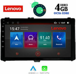 Lenovo Sistem Audio Auto pentru Toyota Auris / Corolla 2017-2019 (Bluetooth/USB/AUX/WiFi/GPS/Apple-Carplay/Partitură) cu Ecran Tactil 9"