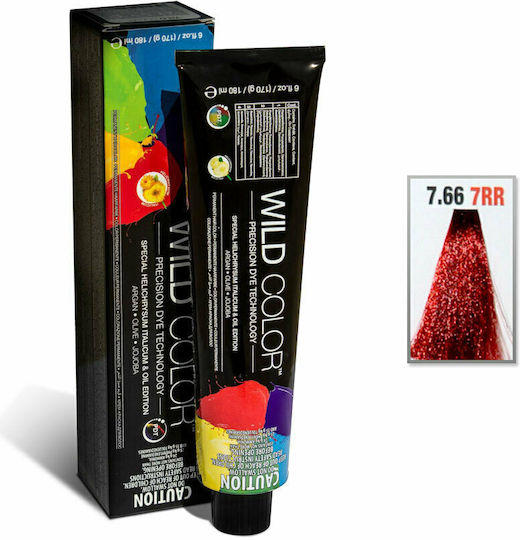 Wild Color Special Helichrysum Italicum & Oil Edition Ammonia Free Hair Dye No Ammonia 7.66 7rr Blonde Intense Red 180ml