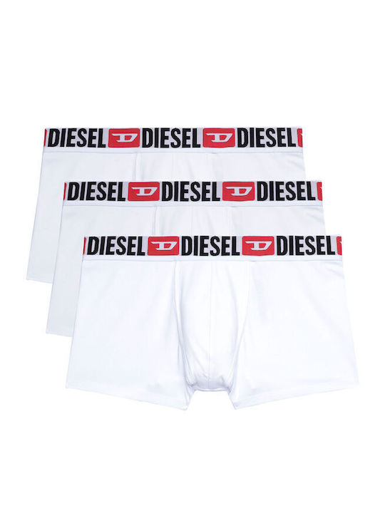 Diesel Ανδρικά Μποξεράκια Λευκά 3Pack