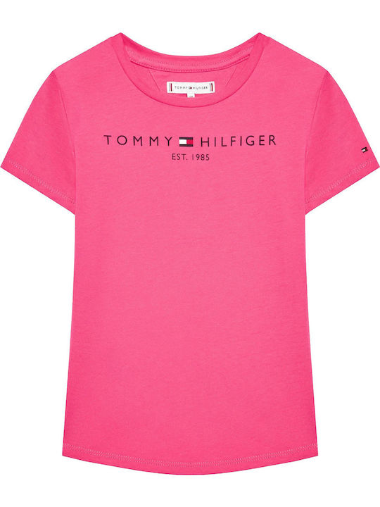 Tommy Hilfiger Παιδικό T-shirt Φούξια Essential