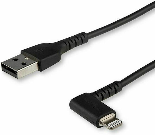 StarTech Angle (90°) / Regular USB to Lightning Cable Μαύρο 2m (RUSBLTMM2MBR)