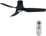 Lucci Air Nautica Ceiling Fan 132cm with Light and Remote Control Black