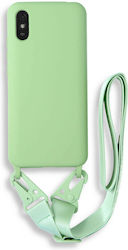 Bodycell Back Cover Σιλικόνης με Λουράκι Green ...