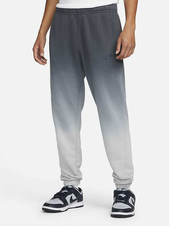 Nike Club Παντελόνι Φόρμας με Λάστιχο Fleece Dark Smoke Grey
