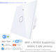 MOES Recessed Touch Wall Switch Wi-Fi Lighting One-Way with Frame White