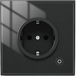 MOES Single Power Socket Wi-Fi Connected Black