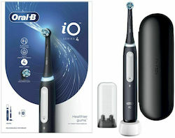 Oral-B IO Series 4 Ηλεκτρική Οδοντόβουρτσα με Χρονομετρητή, Αισθητήρα Πίεσης και Θήκη Ταξιδίου Lava Black