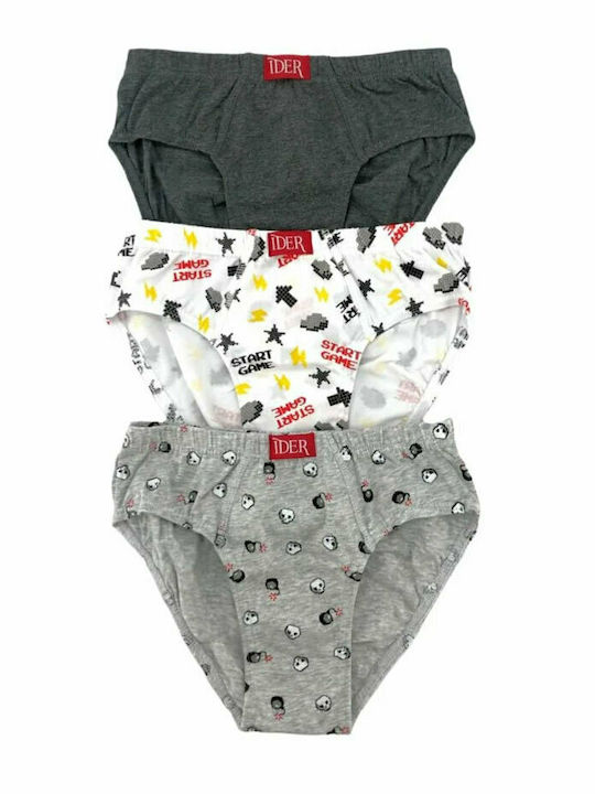 IDER Kinder Set mit Slips Gray 3Stück