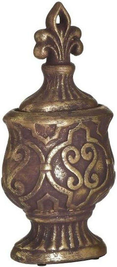 Inart Vază Decorativă Ceramică Auriu 15x10x29cm 1buc