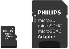 Philips microSDHC 8GB U1 V10 A1 UHS-I Mit Adapter